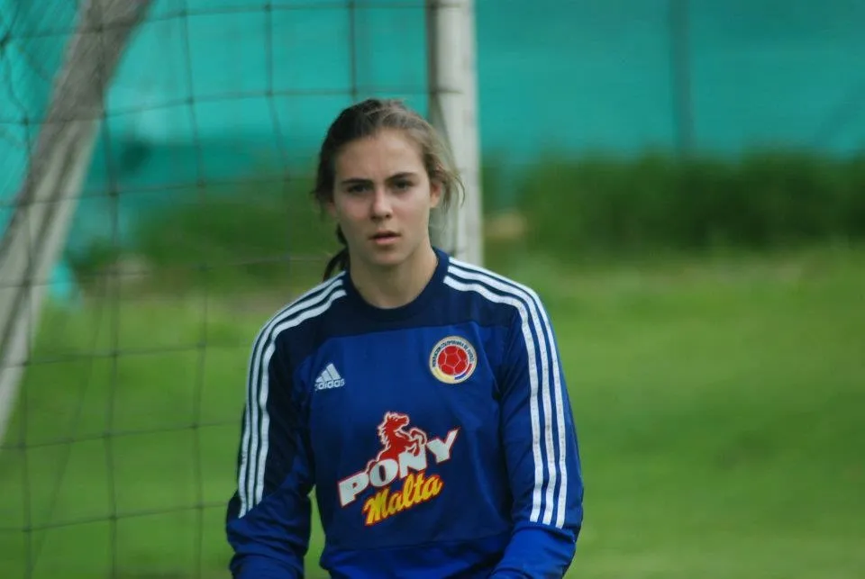 Catalina con la Selección Colombia juvenil