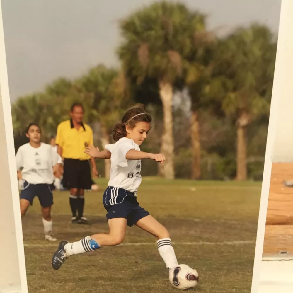 Catalina jugando en Boca Raton