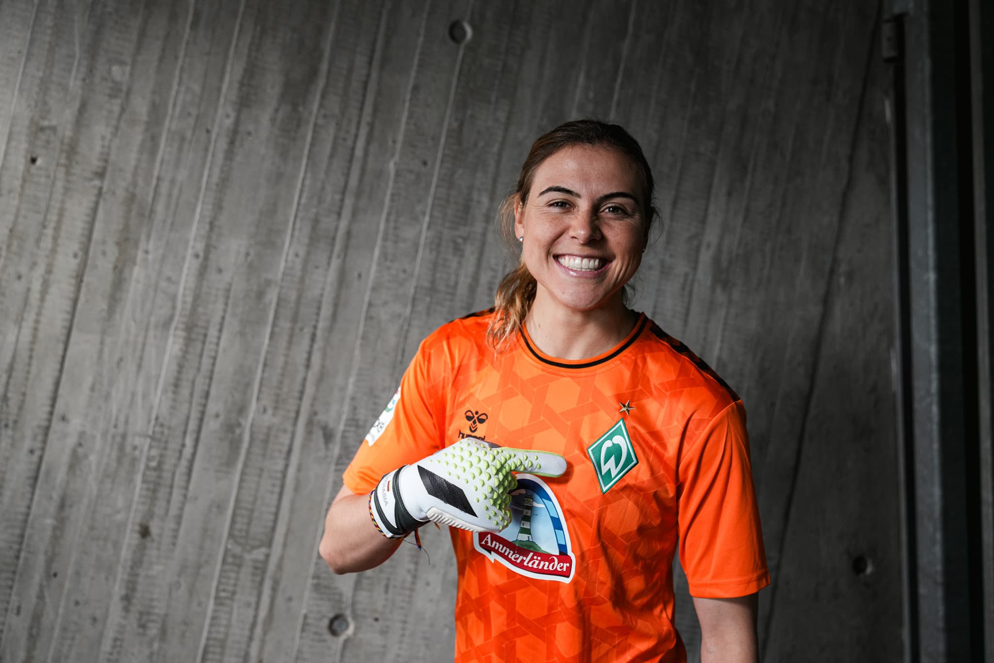 Retrato de Catalina en el Werder Bremen